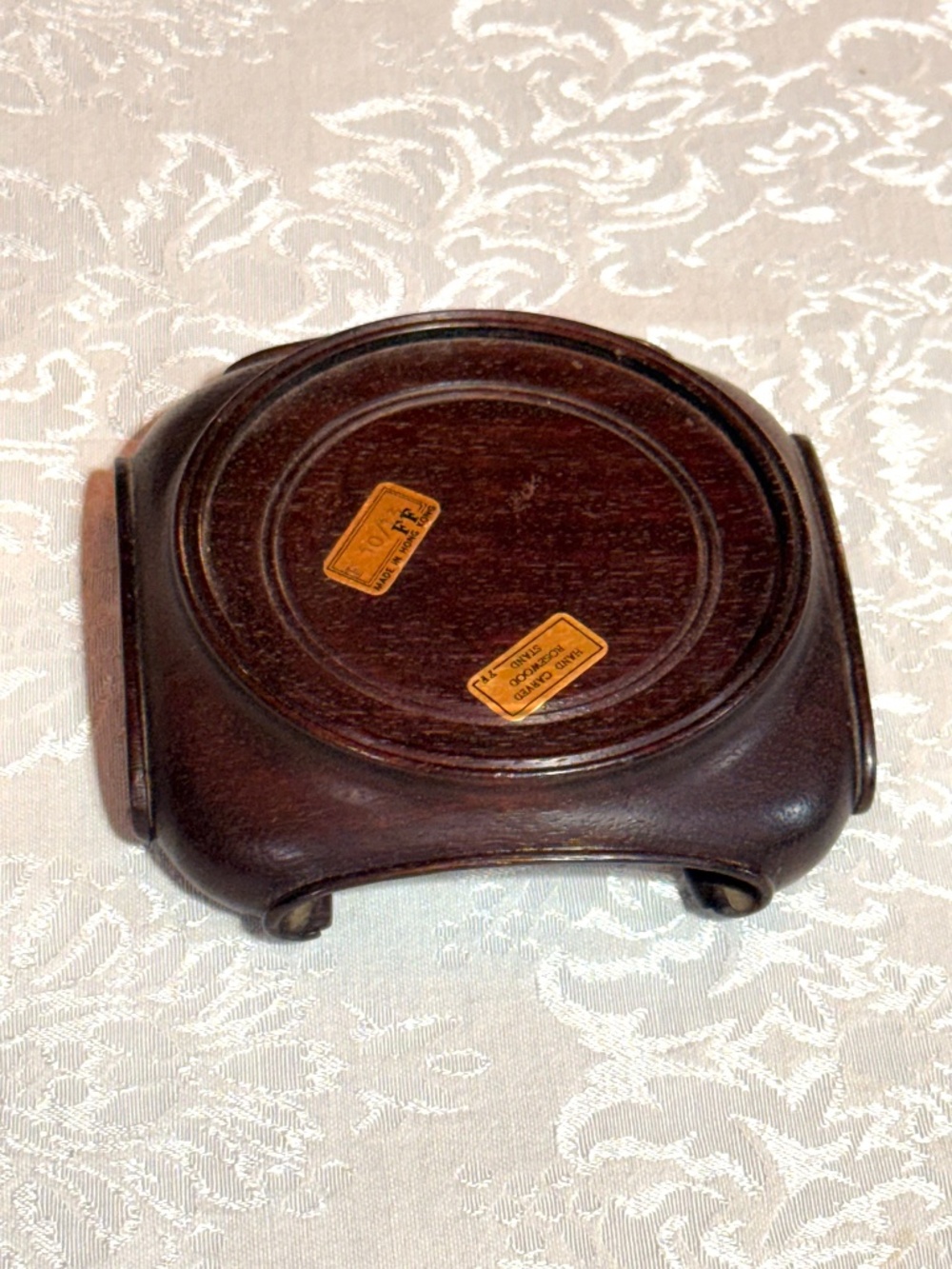 Hand Carved Rosewood Display Stand Made in Hong Kong